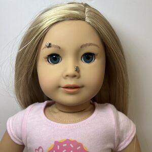 American Girl 18” Doll Truly Me 100 Donut Dreams blonde Hair Blue Eyes W Earring
